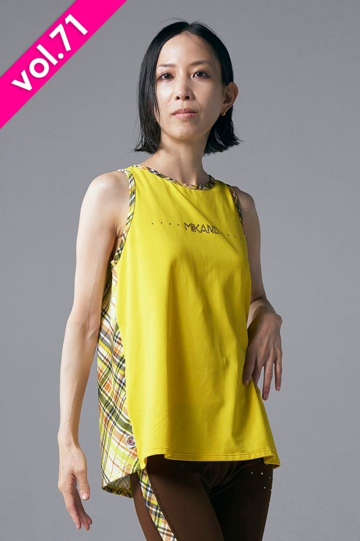 フィットネスウェア | エアリータンクトップ(ラインストーン付)＊サン