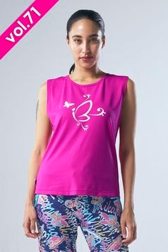 フィットネスウェア | 肩レース切替エアリーTシャツ(クリスタルライン