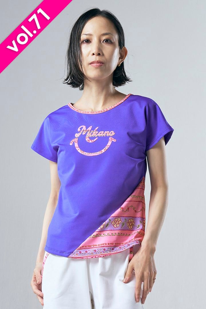 フィットネスウェア | 裾切替エアリーTシャツ＊ロイヤルブルー