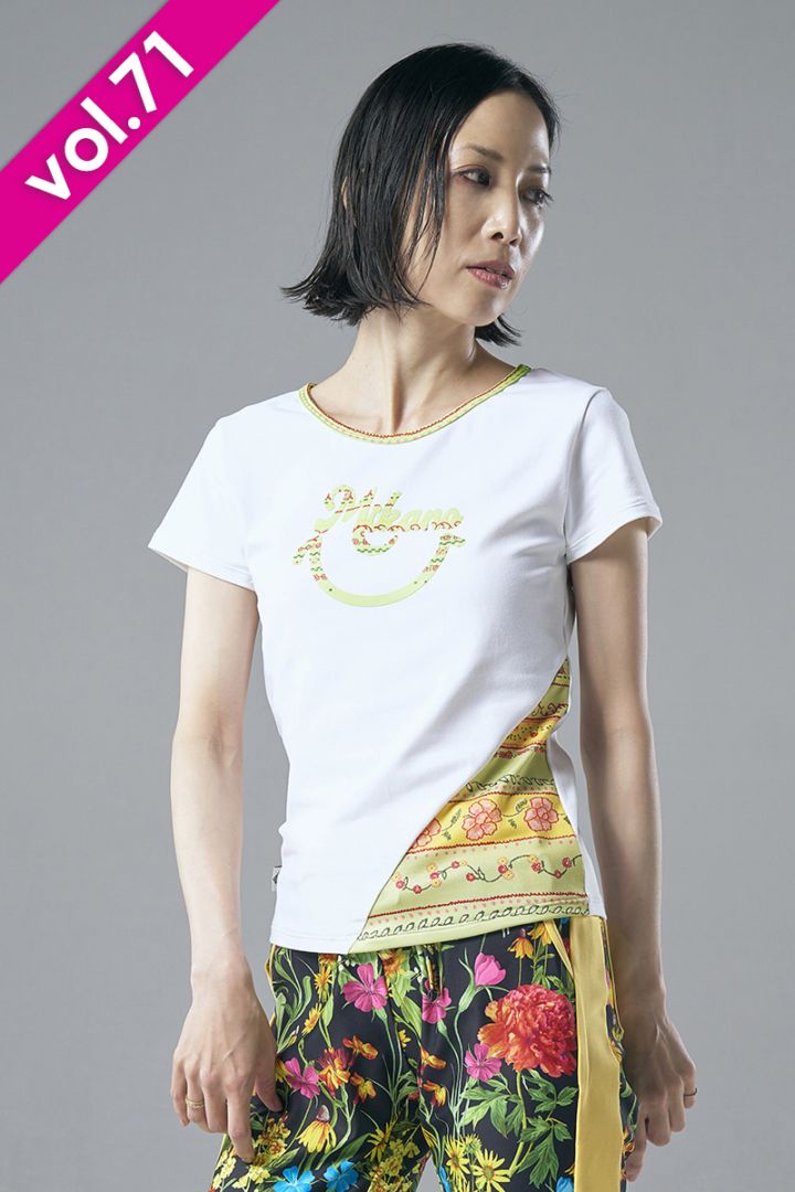 バックメッシュ切替コンパクトTシャツ＊ホワイト 【フリー】 [Vol.71 71701-237-9261] 定価\9,130（税込）