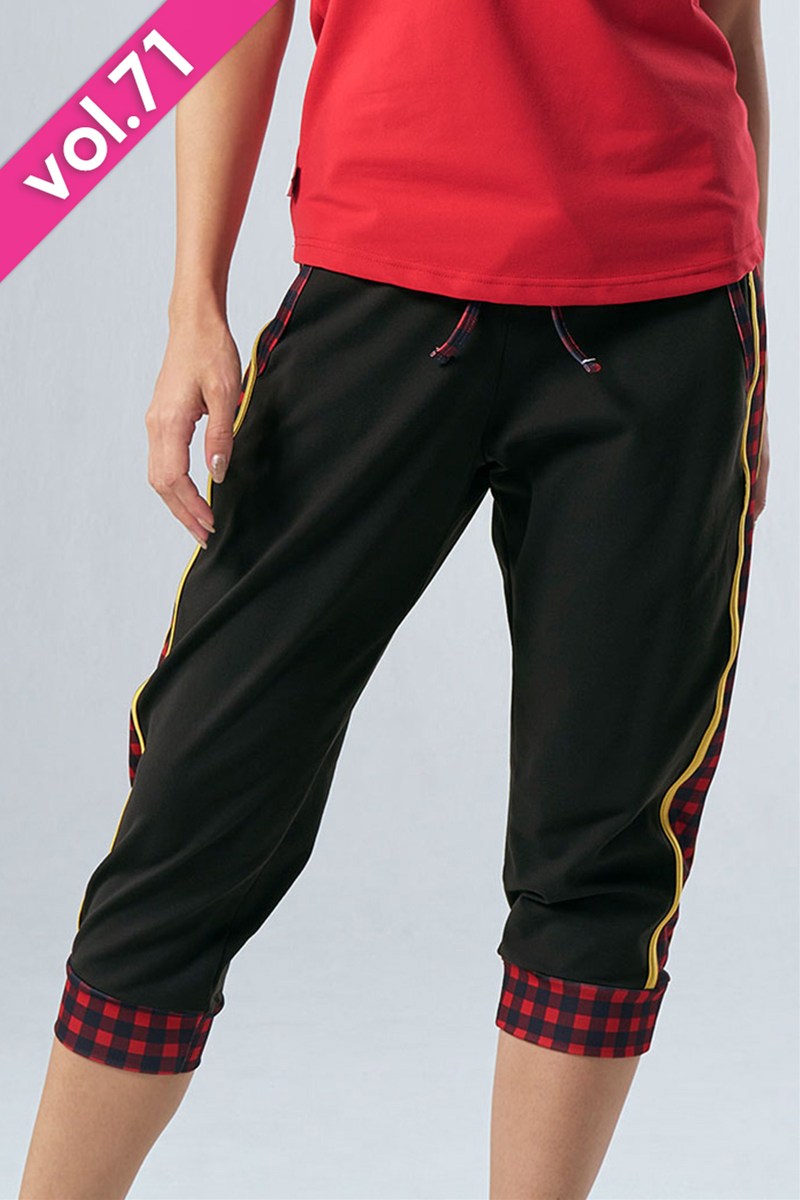 サイド切替ベーシックギャングスターパンツ＊ブラック 【フリー】 [Vol.71 71175-237-8325] 定価\12,100（税込）