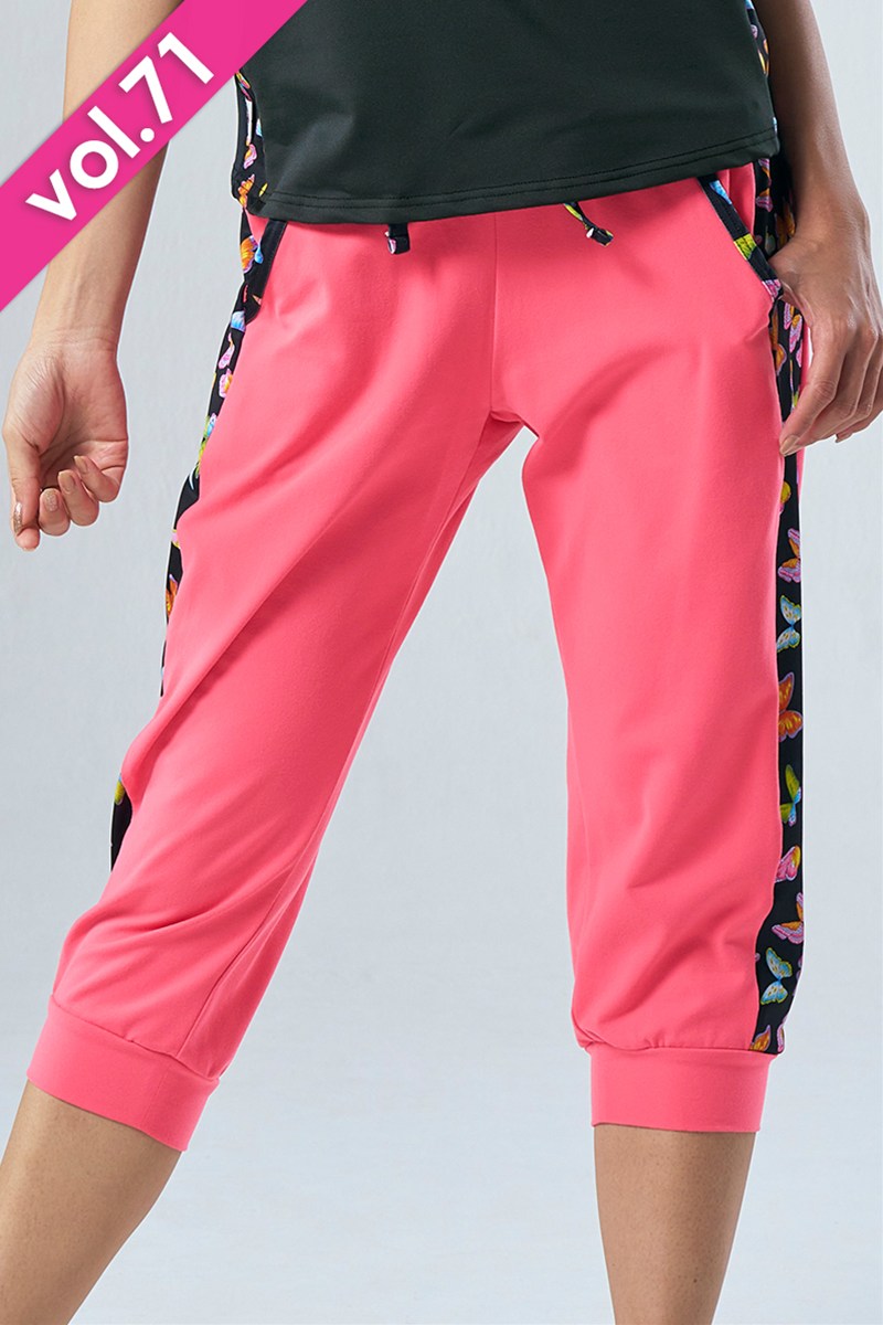 サイド切替ベーシックギャングスターパンツ＊コーラル 【フリー】 [Vol.71 71176-237-8349] 定価\11,550（税込）