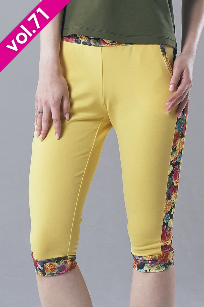 サイド切替ジョガーパンツ＊イエロー2 【フリー】 [Vol.71 71132-237-8004] 定価\10,450（税込）