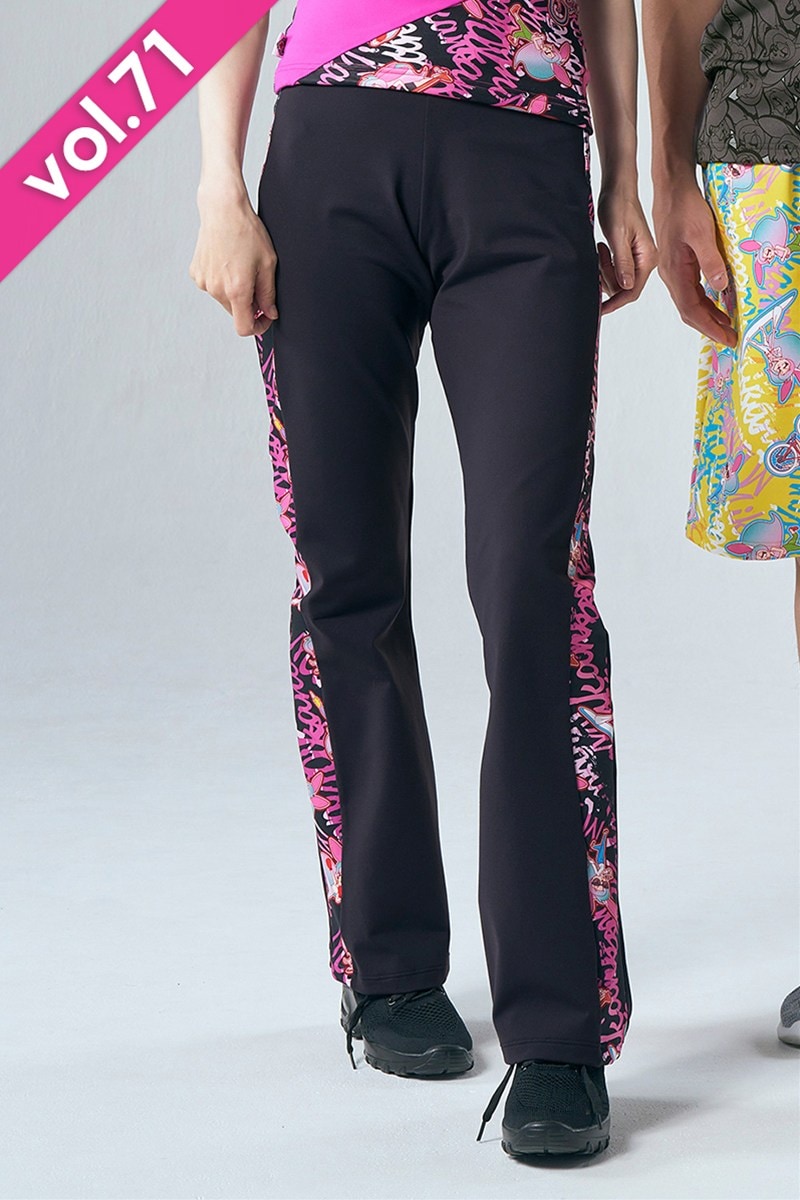 サイド切替ブーツカットパンツ＊ブラック 【フリー】 [Vol.71 71205-237-8653] 定価\12,650（税込）