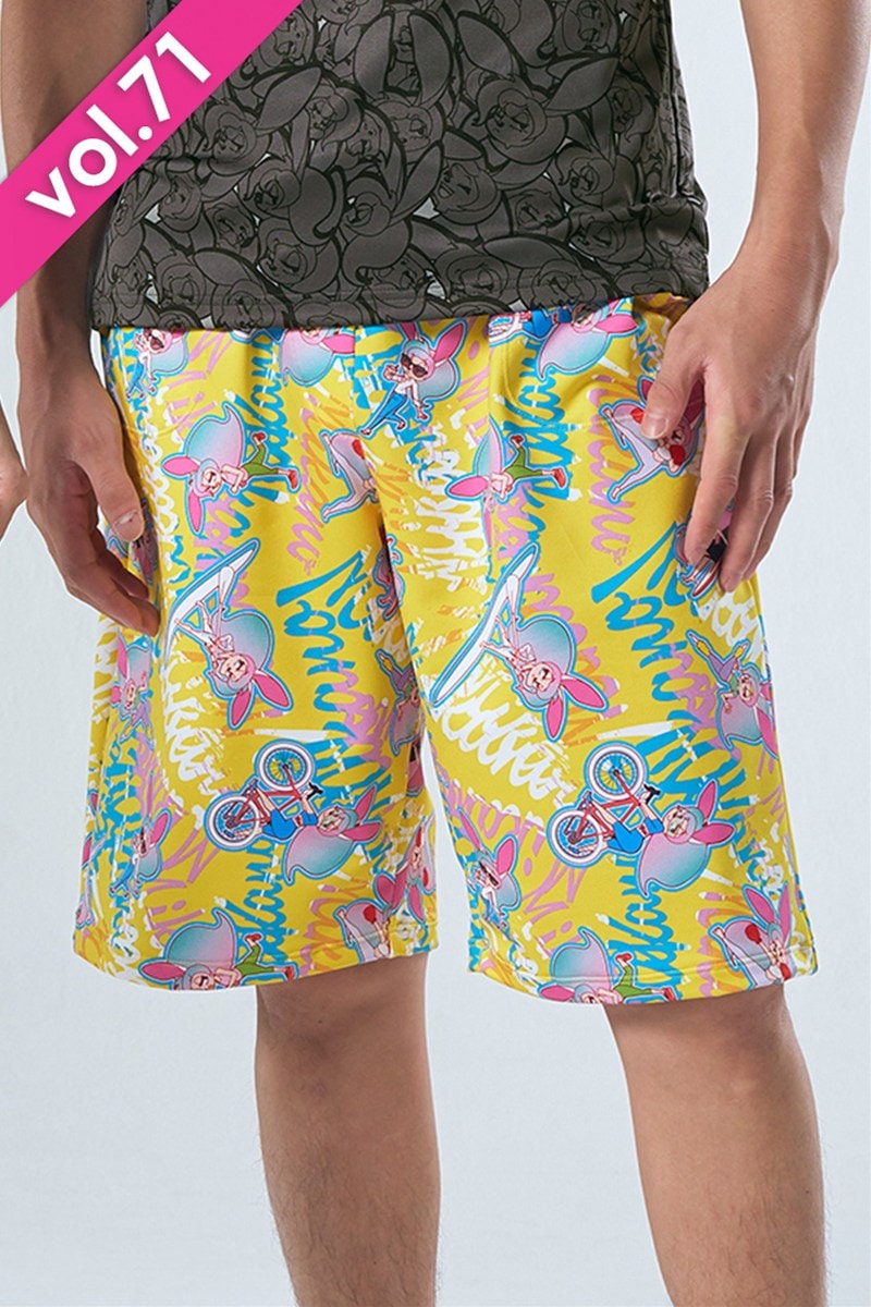 メンズカプリパンツ＊アクティブバニーイエロー 【フリー】 [Vol.71 71953-237-9971] 定価\9,900（税込）