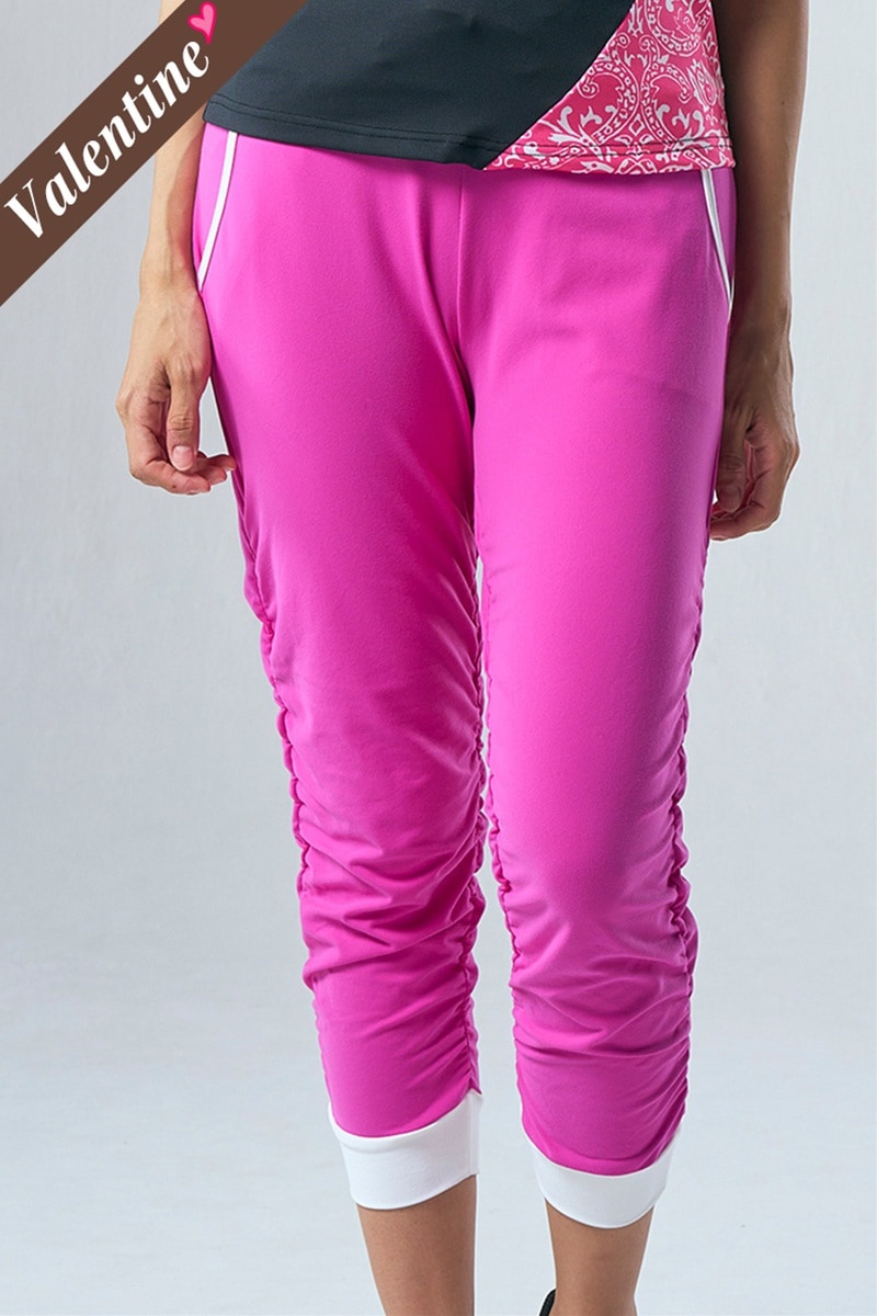 フィットネスウェア | サイドギャザーコンパクトギャングスターパンツ