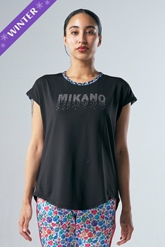 フィットネスウェア | エアリーTシャツ＊ブラック 【フリー】 [Vol.71