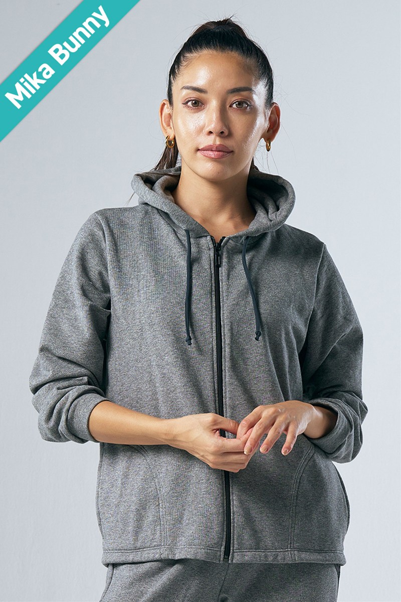 ジップアップパーカー＊チャコールグレー 【フリー】 [EXCLUSIVE 71752-237-9872] 定価\14,850（税込）