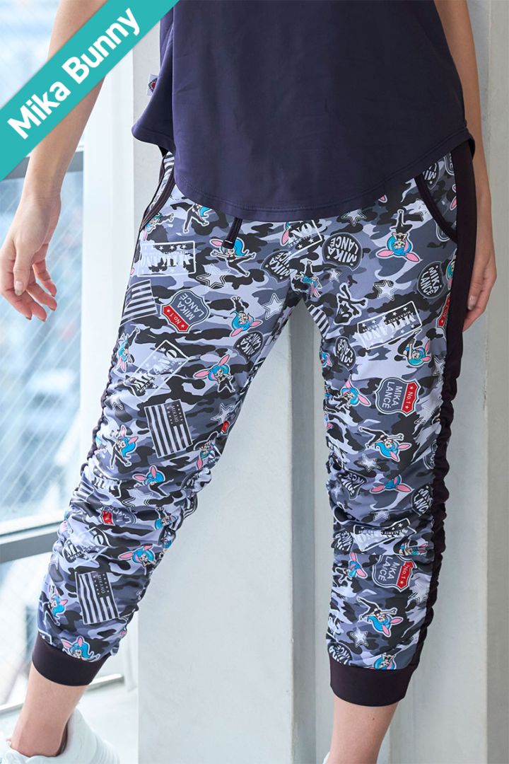 フィットネスウェア | サイド切替ギャザーコンパクトギャングスター