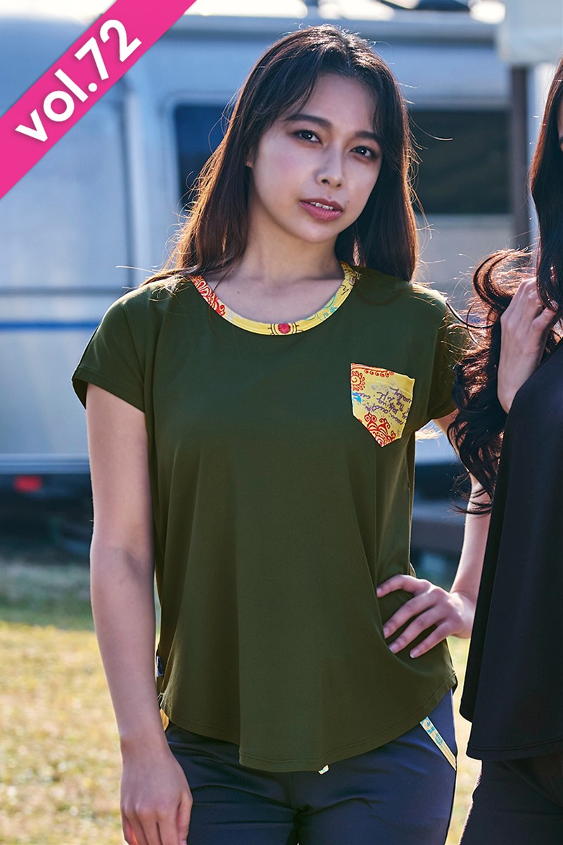 エアリーＴシャツ＊アーミーグリーン 【フリー】 [Vol.72 72715-611-0437] 定価￥8,800（税込）