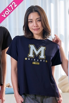 CHAPTER MIKAT コラボ T-シャツ 未使用 ネイビー Mサイズ フィットネスウェア | エアリーTシャツ＊ブラック 【フリー】 [Vol.72