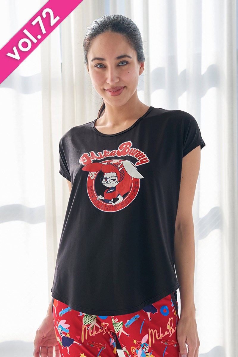 バックデザインエアリーTシャツ＊ブラック 【フリー】 [Vol.72 72718-611-1090] 定価￥9,680（税込）