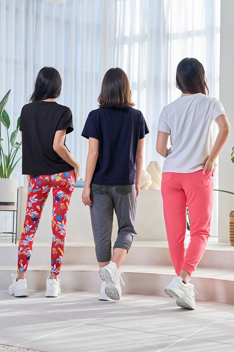 フィットネスウェア | エアリーTシャツ＊ブラック 【フリー】 [Vol.72