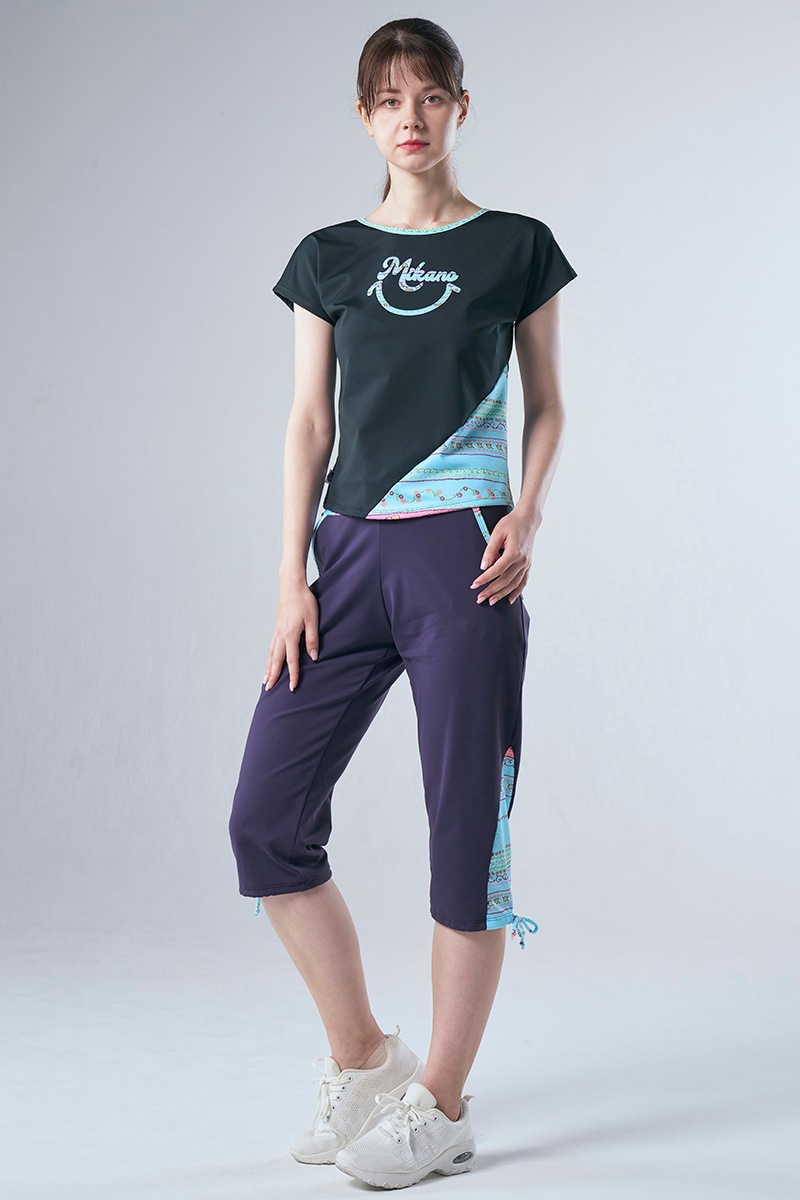 裾切替エアリーTシャツ＊ブラック 【フリー】 [Vol.71 71708-237-9346]  定価￥9,350（税込） SALE