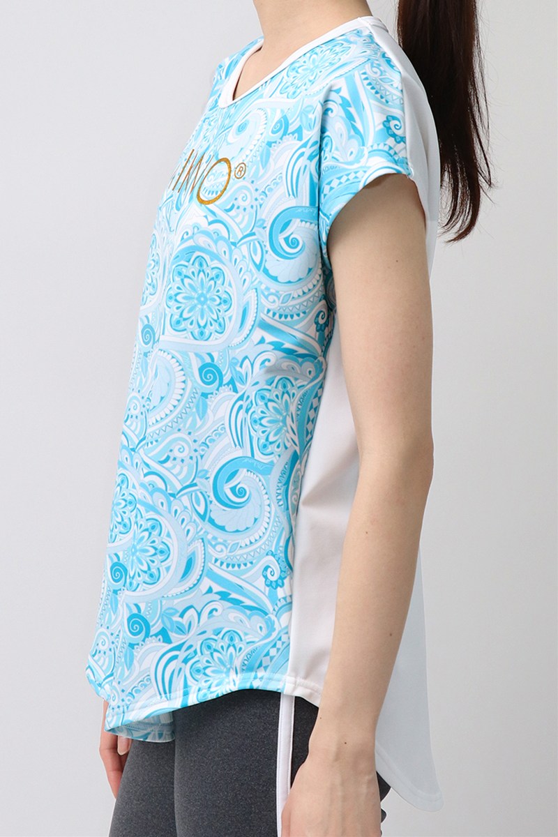 エアリーＴシャツ＊スパイラルブルー 【フリー】 [Vol.72 72719-611-0536] 定価￥9,680（税込）