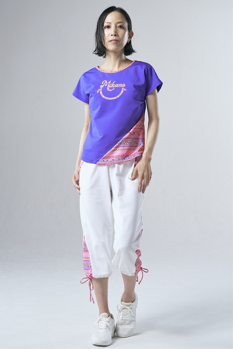 裾切替カーゴカプリパンツ＊ホワイト 【フリー】 [Vol.71 71166-237-8240] 定価\10,780（税込）