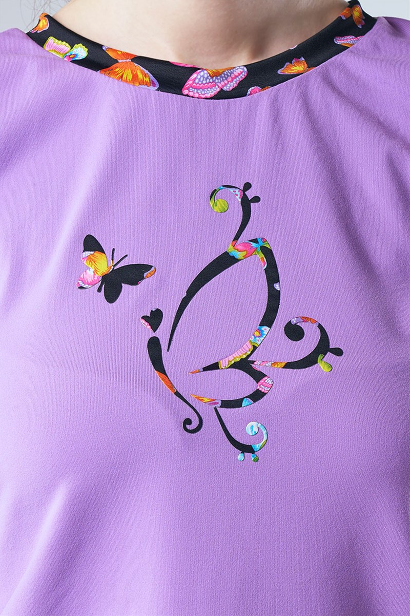 袖口ツイストデザインセミフィットタンクトップ＊フェアリーパープル 【フリー】 [Vol.71 71501-237-9063] 定価\9,350（税込）