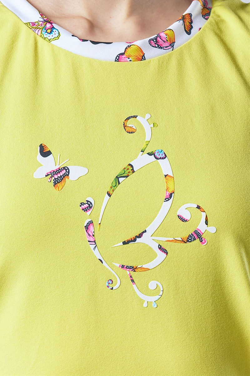 袖口ツイストデザインセミフィットタンクトップ＊レモン 【フリー】 [Vol.71 71501-237-9070] 定価\9,350（税込）