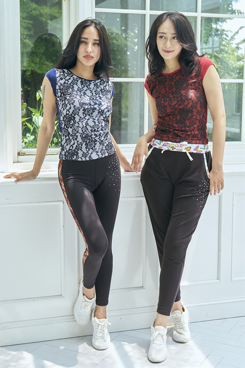 バックレース切替コンパクトTシャツ＊レースブラック 【フリー】 [Vol.71 71700-237-9230] 定価\9,130（税込）