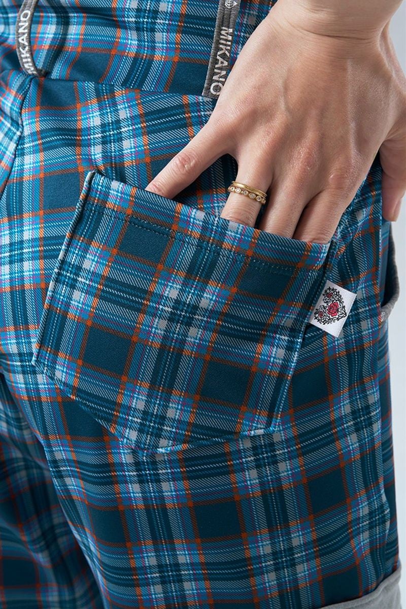 フィットネスウェア | カーゴロングパンツ＊タータングリーン 【S