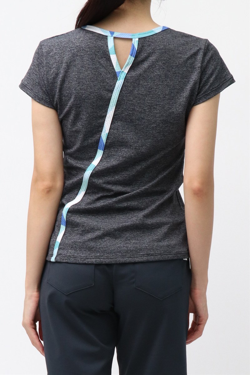 バックデザインベーシックTシャツ＊チャコールグレー 【フリー】 [Vol.72 72704-611-0666] 定価￥8,800（税込）