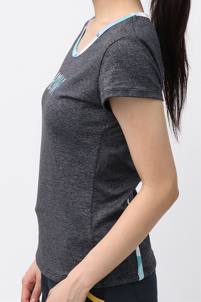バックデザインベーシックTシャツ＊チャコールグレー 【フリー】 [Vol.72 72704-611-0666] 定価￥8,800（税込）