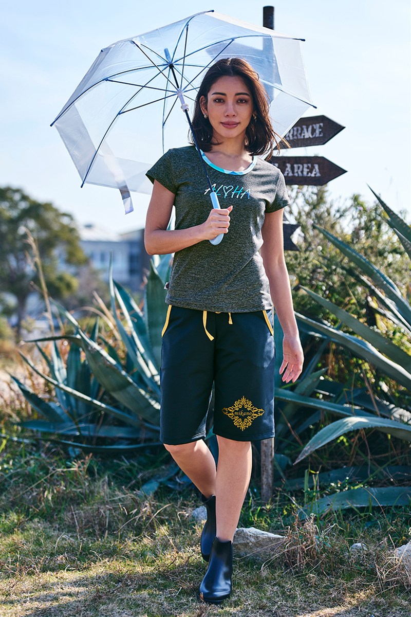 バックデザインベーシックTシャツ＊チャコールグレー 【フリー】 [Vol.72 72704-611-0666] 定価￥8,800（税込）