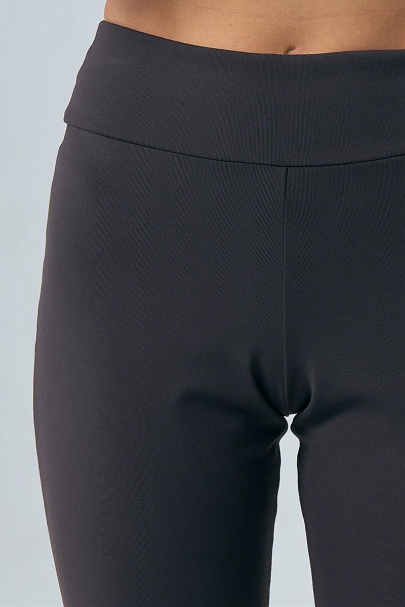 フィットネスウェア | 裾ジップアップブーツカットパンツ＊ブラック