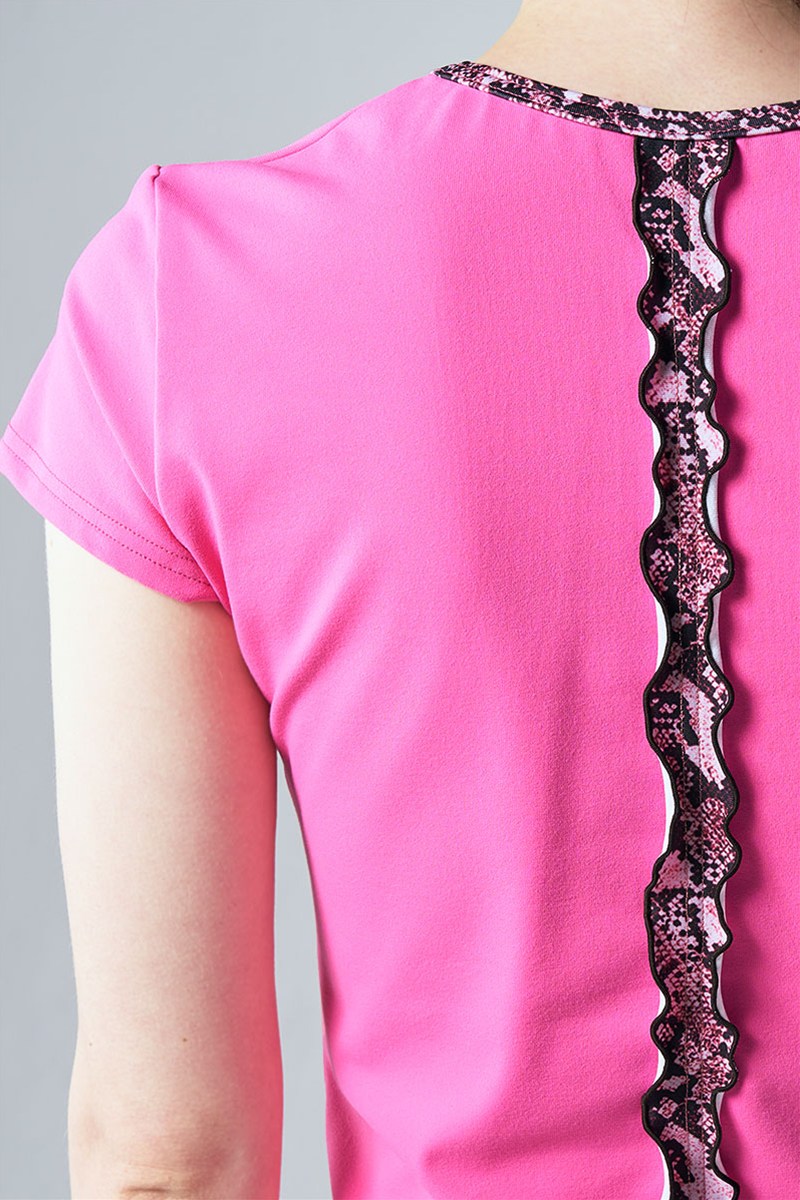 バックフリルベーシックTシャツ＊ダークピンク 【フリー】 [Vol.71 71703-237-9339] 定価\9,350（税込）