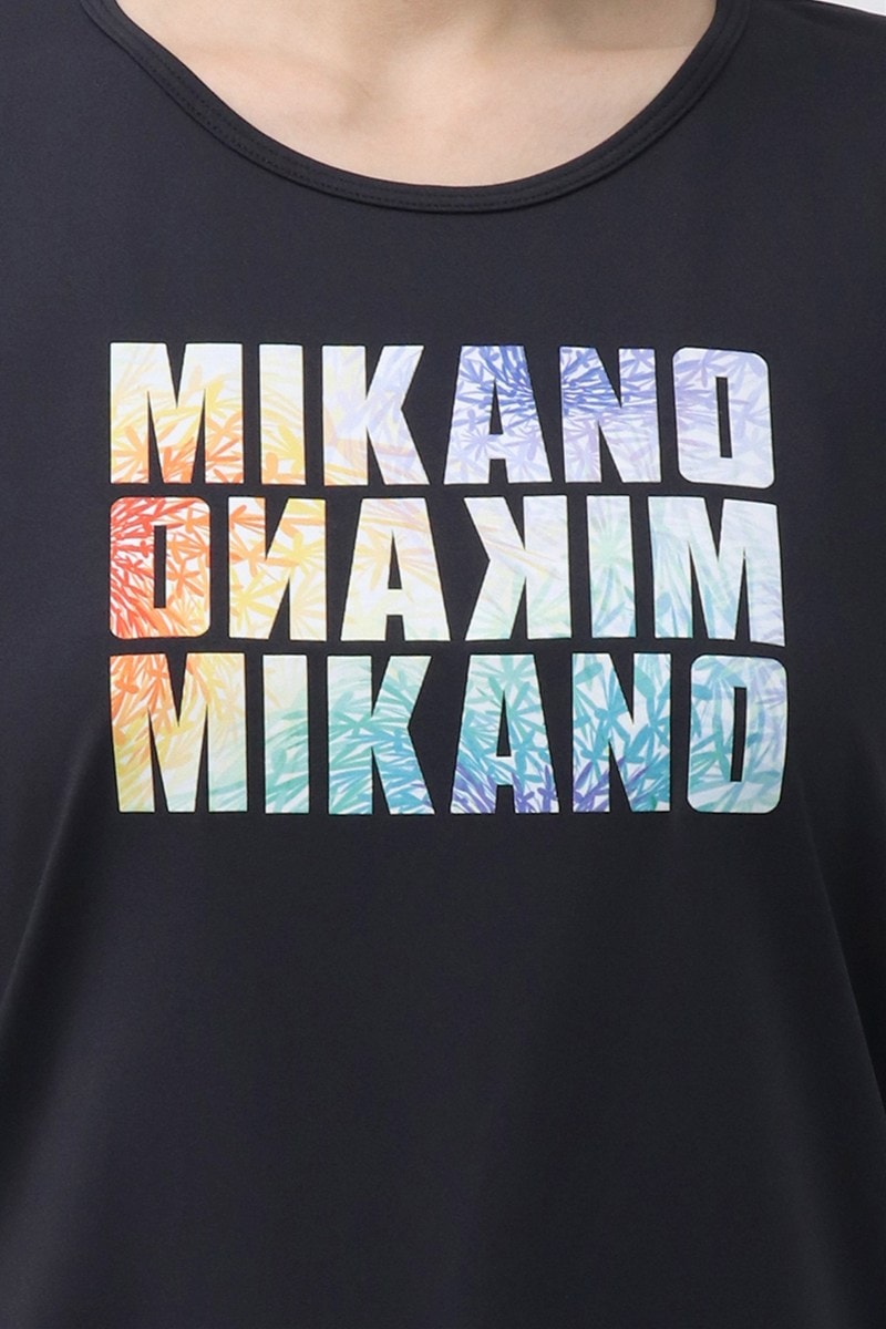 フィットネスウェア | サイドギャザーエアリーTシャツ＊ブラック