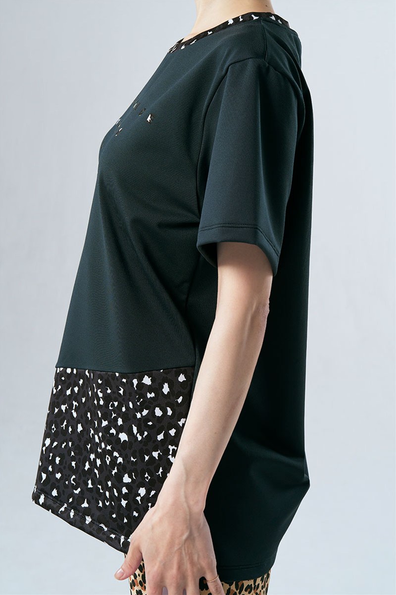 裾切替ユニセックスTシャツ＊ブラック 【フリー】 [Vol.71 71720-237-9513] 定価\10,450（税込）