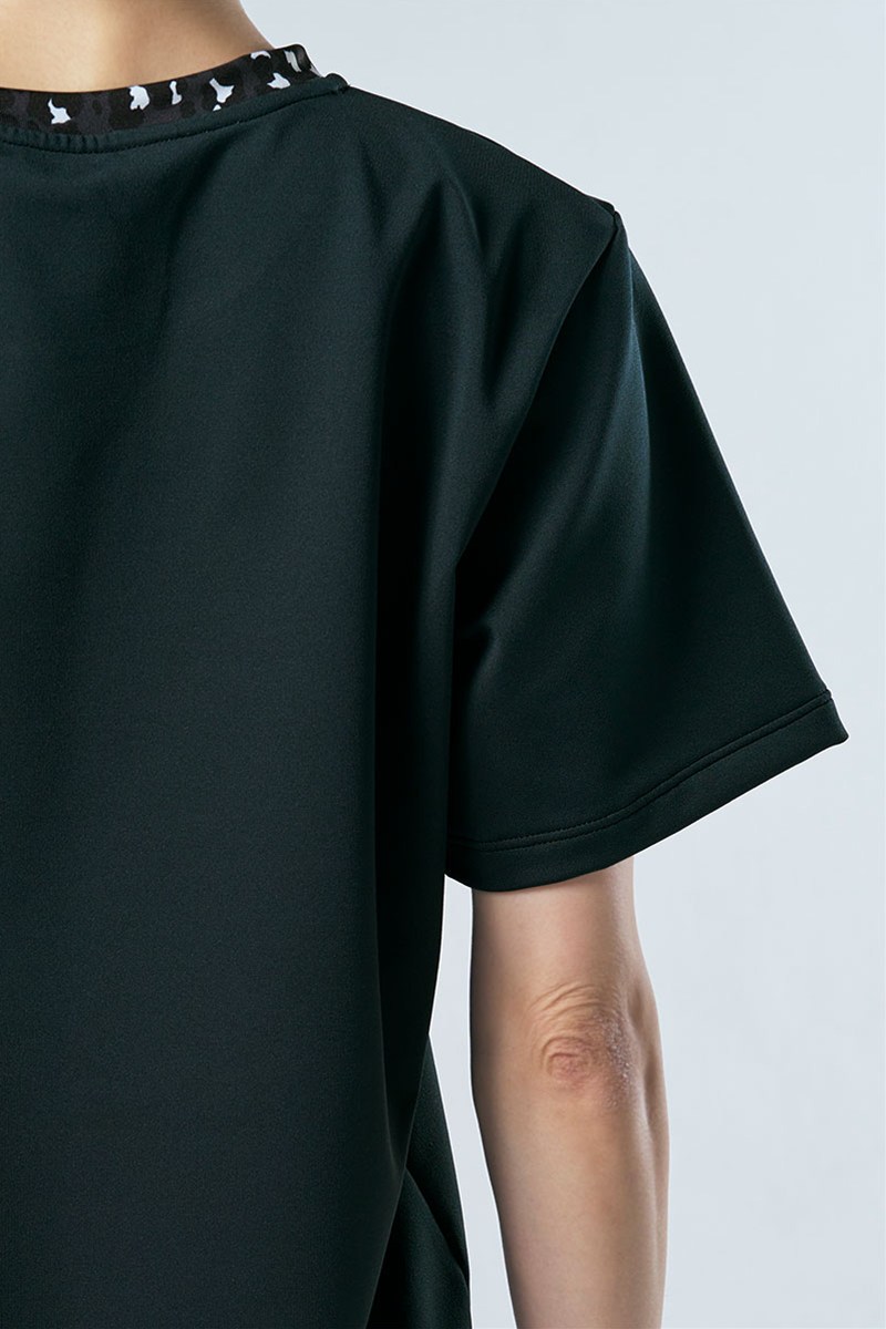 裾切替ユニセックスTシャツ＊ブラック 【フリー】 [Vol.71 71720-237-9513] 定価\10,450（税込）