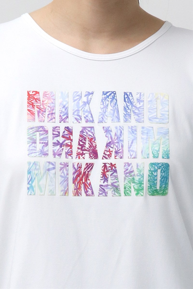 フィットネスウェア | サイドギャザーエアリーTシャツ＊ホワイト