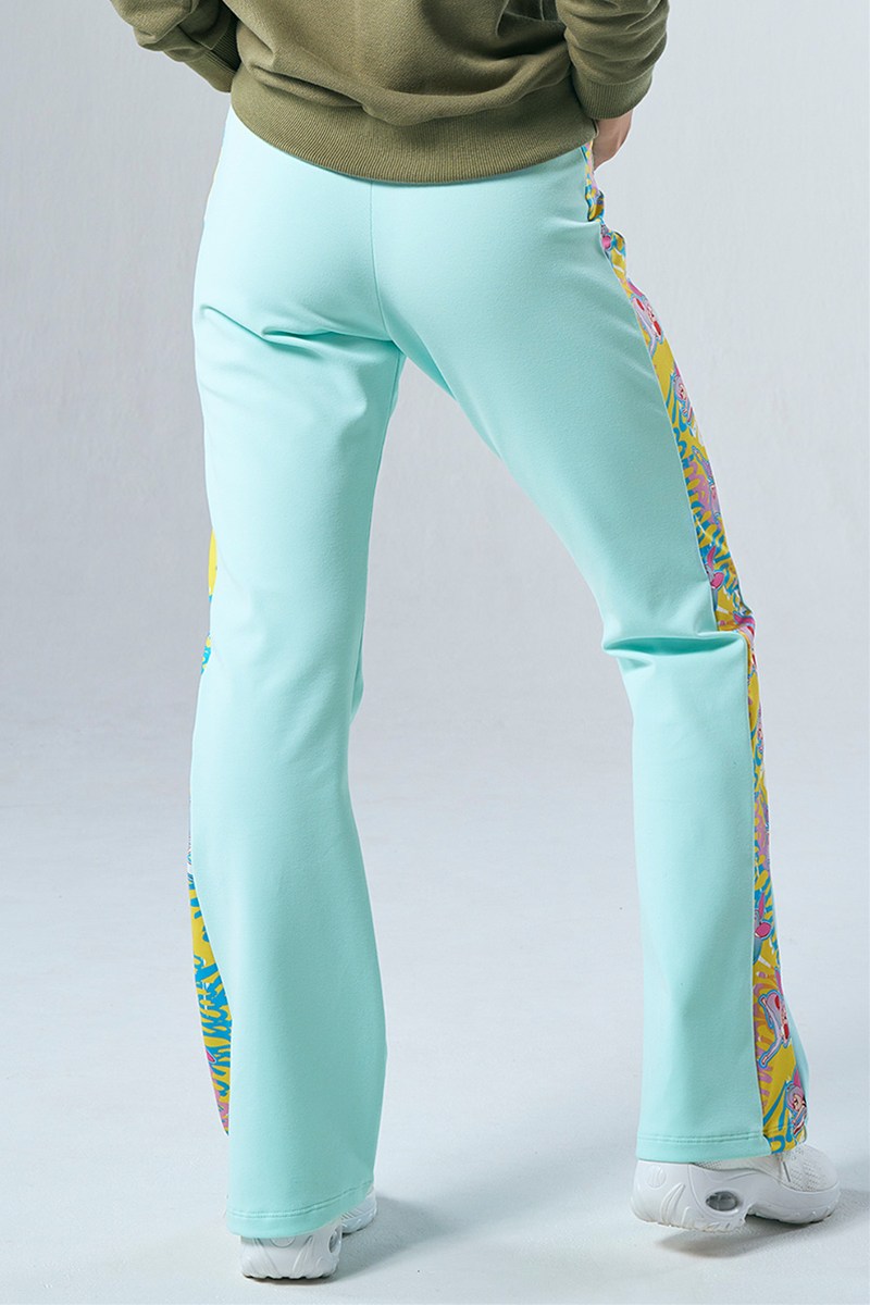 サイド切替ブーツカットパンツ＊ライトグリーン 【フリー】 [Vol.71 71205-237-8660] 定価\12,650（税込）