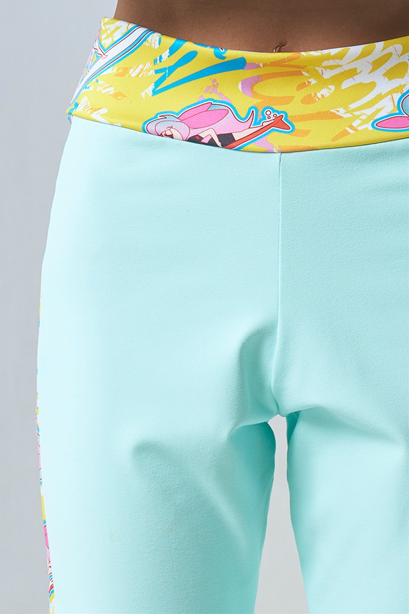 サイド切替ブーツカットパンツ＊ライトグリーン 【フリー】 [Vol.71 71205-237-8660] 定価\12,650（税込）