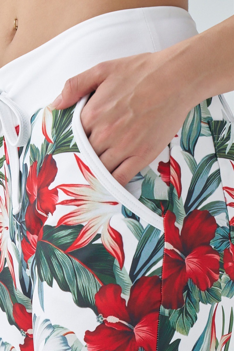 ミカランセ ロングジョガーパンツ＊オールドマウイホワイト フィットネスウェア | ロングジョガーパンツ＊オールドマウイホワイト