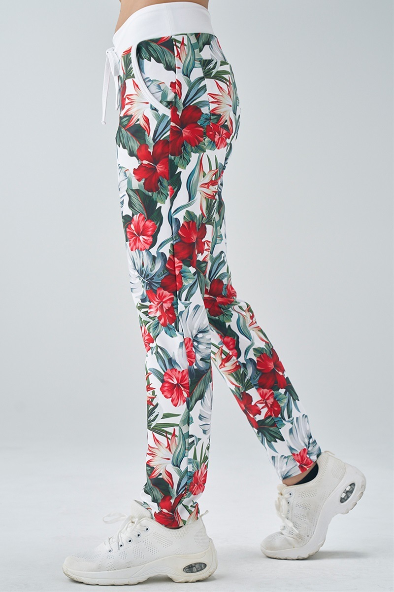 フィットネスウェア | ロングジョガーパンツ＊オールドマウイホワイト