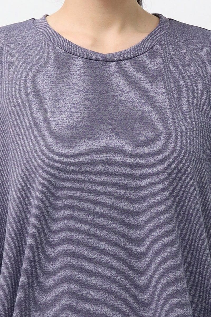 フィットネスウェア | アシンメトリーエアリーTシャツ＊ネイビー