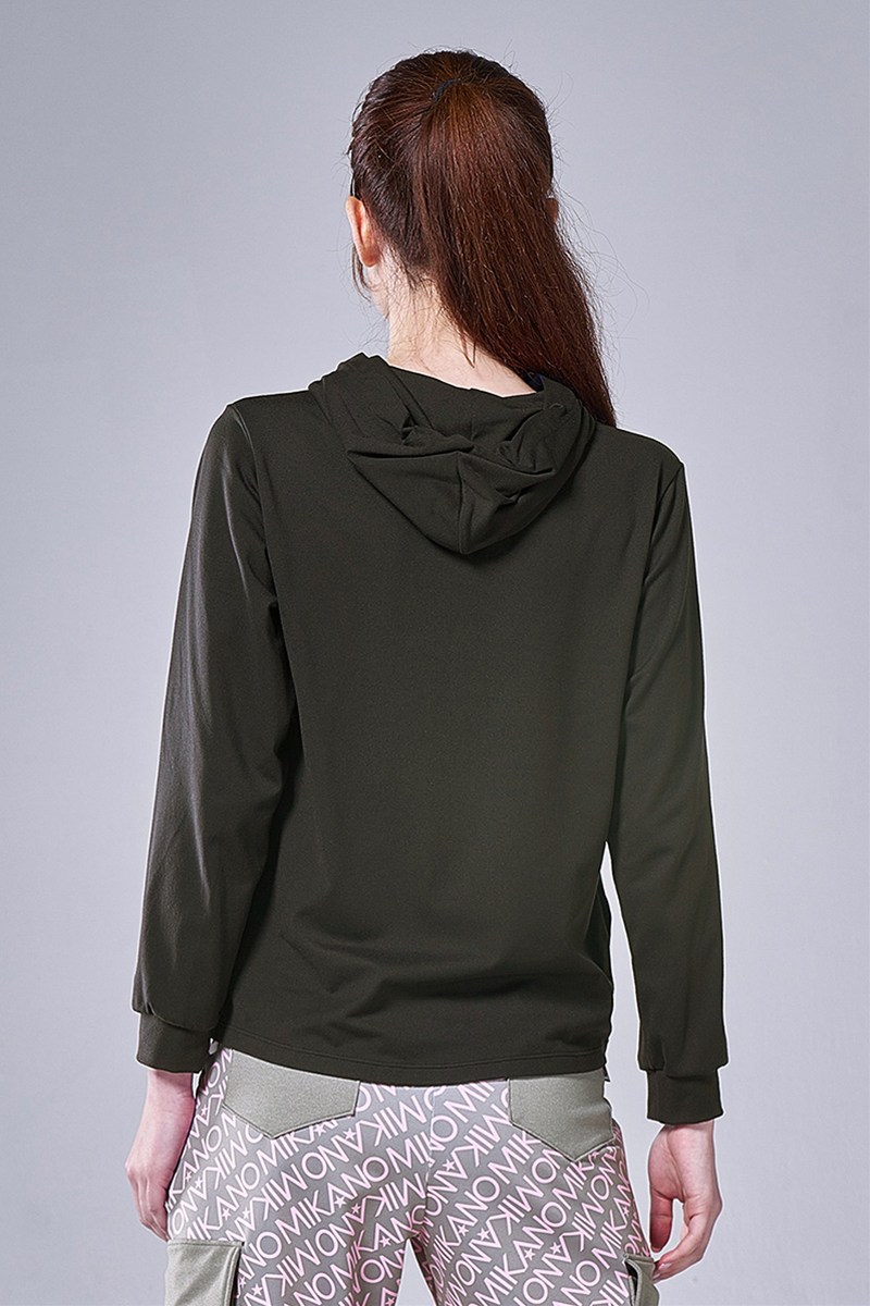 ミカノ ミカランセ　パーカー　黒 mikano ミカランセ 長袖パーカー - メルカリ