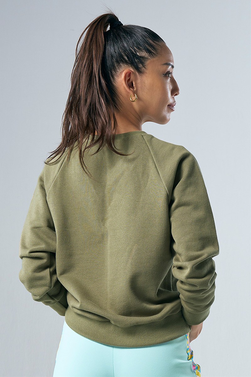 袖切替ロングスリーブTシャツ＊オリーブ 【フリー】 [Vol.71 71724-237-9599] 定価\12,100（税込）