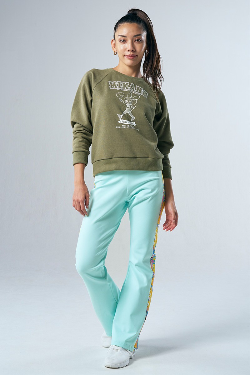 袖切替ロングスリーブTシャツ＊オリーブ 【フリー】 [Vol.71 71724-237-9599] 定価\12,100（税込）