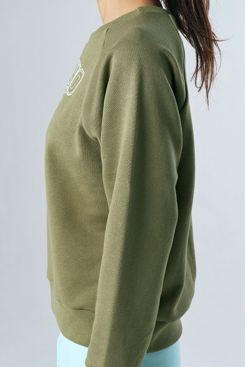 袖切替ロングスリーブTシャツ＊オリーブ 【フリー】 [Vol.71 71724-237-9599] 定価\12,100（税込）