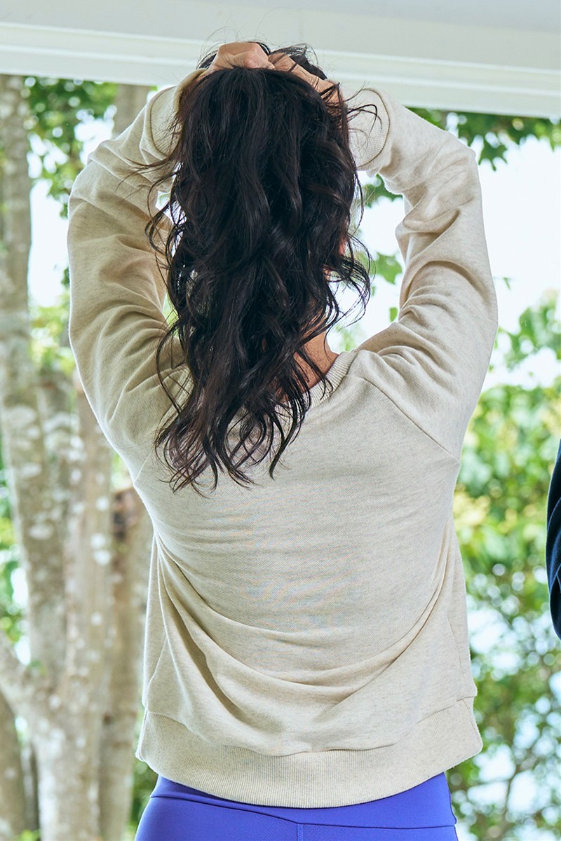 袖切替ロングスリーブTシャツ＊オートミール 【フリー】 [Vol.71 71724-237-9605] 定価\12,100（税込）