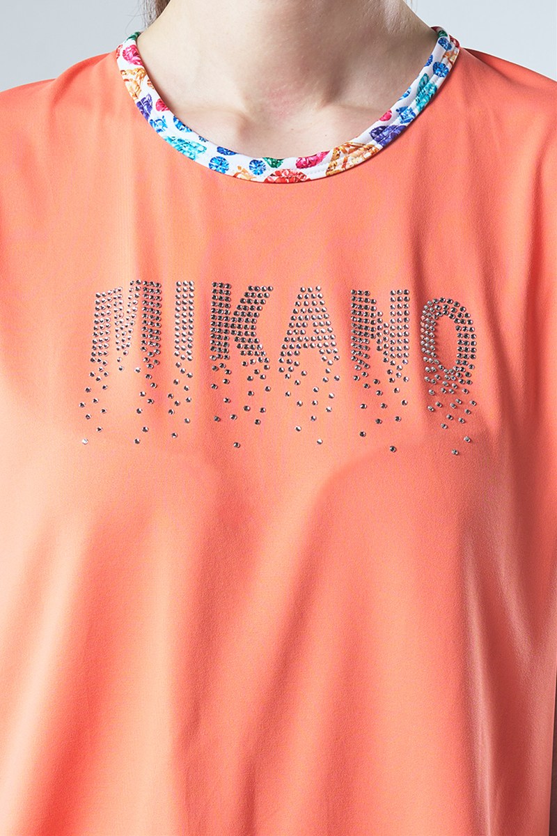 フィットネスウェア | 肩切替エアリーTシャツ(クリスタルライン