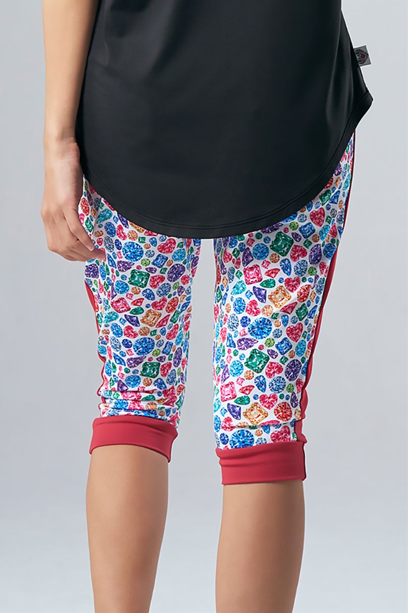 サイド切替ジョガーパンツ＊ダイヤモンドカラー 【フリー】 [EXCLUSIVE 71134-237-8042] 定価\11,000（税込）