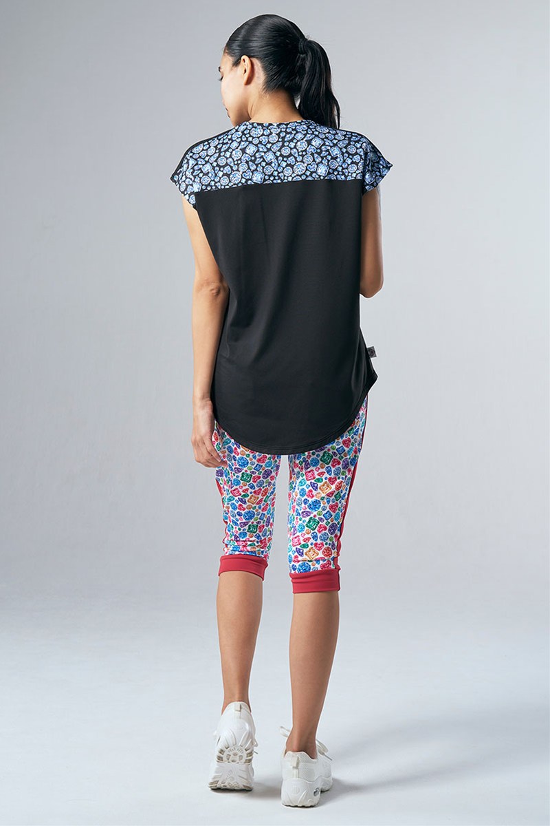 サイド切替ジョガーパンツ＊ダイヤモンドカラー 【フリー】 [EXCLUSIVE 71134-237-8042] 定価\11,000（税込）