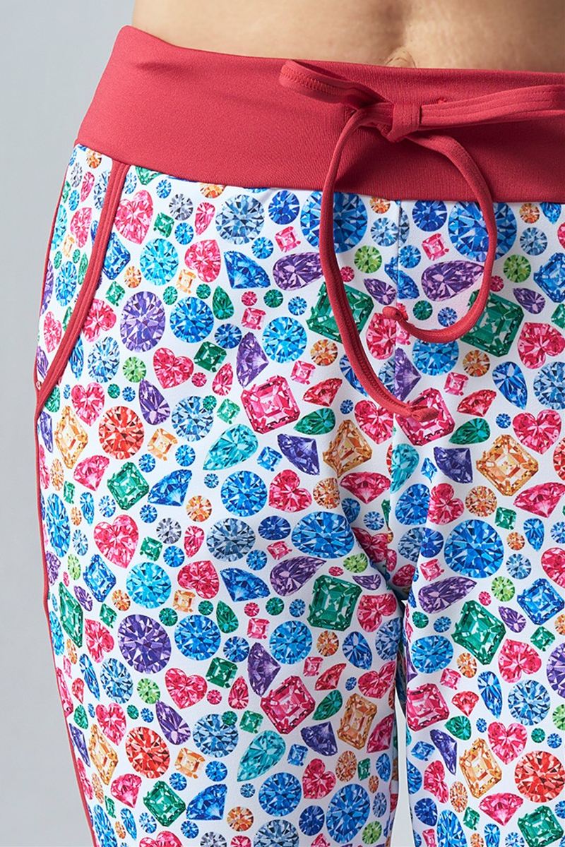 サイド切替ジョガーパンツ＊ダイヤモンドカラー 【フリー】 [EXCLUSIVE 71134-237-8042] 定価\11,000（税込）