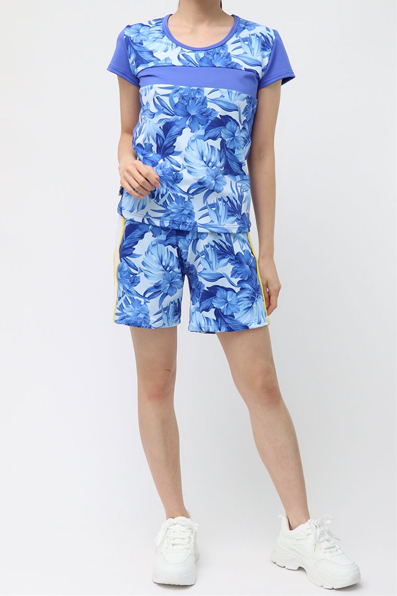 バックデザインベーシックTシャツ＊シアーブルー 【フリー】 [Vol.72 72703-611-1045] 定価￥8,250（税込）