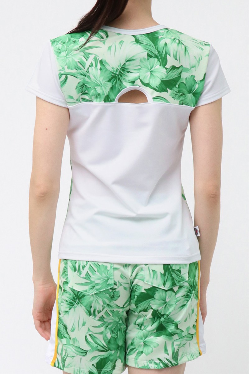 バックデザインベーシックTシャツ＊シアーグリーン 【フリー】 [Vol.72 72703-611-1052] 定価￥8,250（税込）