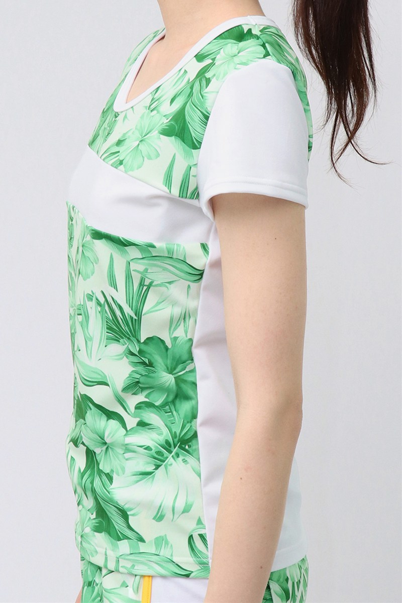 バックデザインベーシックTシャツ＊シアーグリーン 【フリー】 [Vol.72 72703-611-1052] 定価￥8,250（税込）